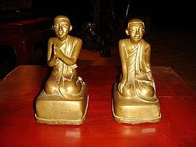 Pair of Disciples, 19th Century, Mandalay, Burma