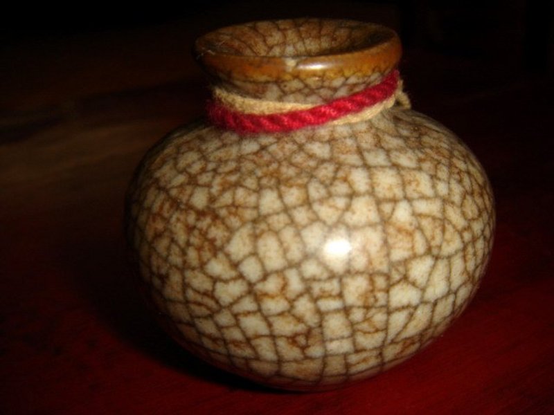 Small Craquele Vase, China
