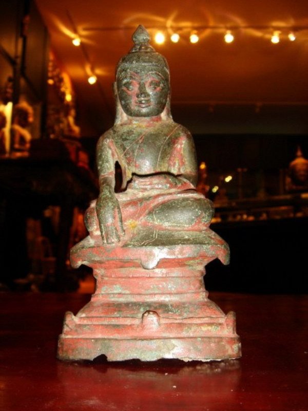 18th Century Buddha, Bronze, Shan State, Burma