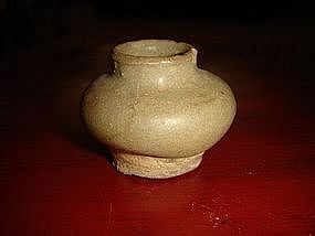 SONG Miniature Celadon Vase, Pre 1492,  China