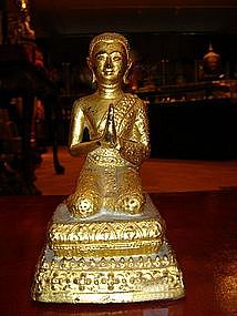 Bronze Sculpture of Disciple, Rattanakosin Period, Thai