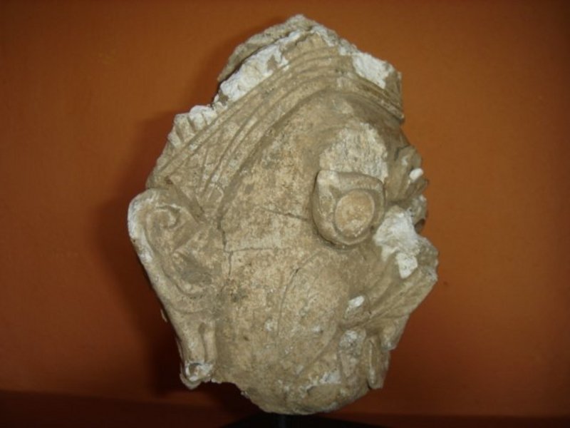 Rare Stucco Head of Garuda, 17th Century, Siam