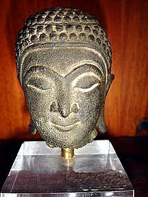 Bronze Head of Buddha, Ayutthaya, 17th Century, Siam