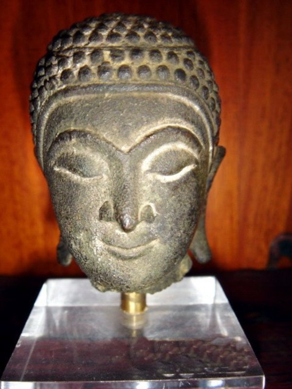 Bronze Head of Buddha, Ayutthaya, 17th Century, Siam