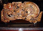 Stylized Chinese gilt Woodcarving, 19th Century