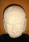 18th Century Stucco Ava Period Head, Burma