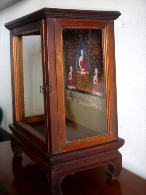 Rare Siamese Miniature Shrine/Display Cabinet, 19th C.