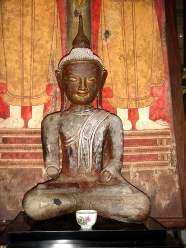 Serene Lacquer Buddha, Shan State Burma, 19th Cent.