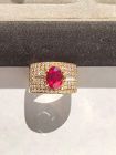 Extremely Rare & Important Genuine Ruby Ring 18 K. Gold