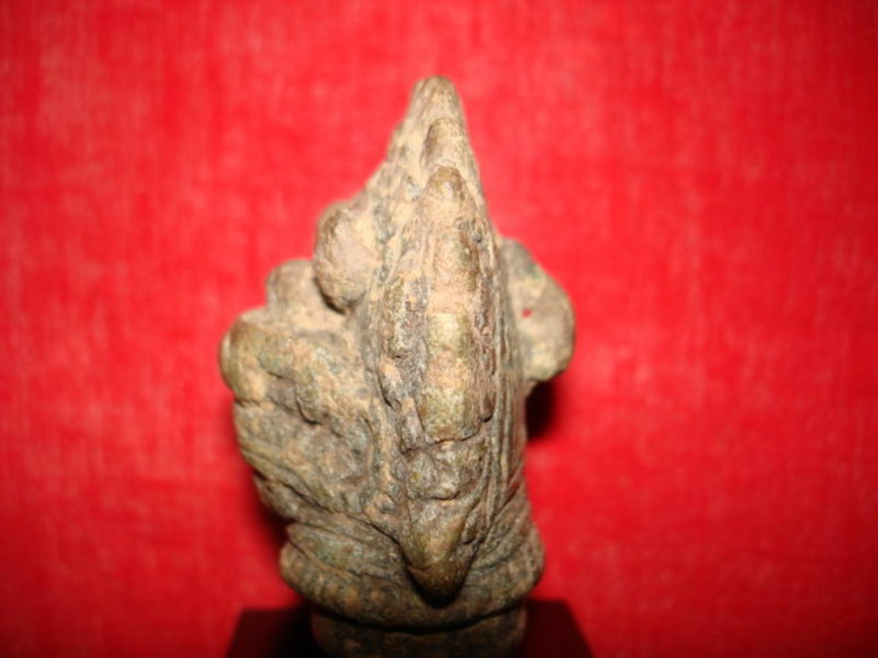 Khmer Bronze Lion Head, post Bayon Angkor Wat, 13th C.