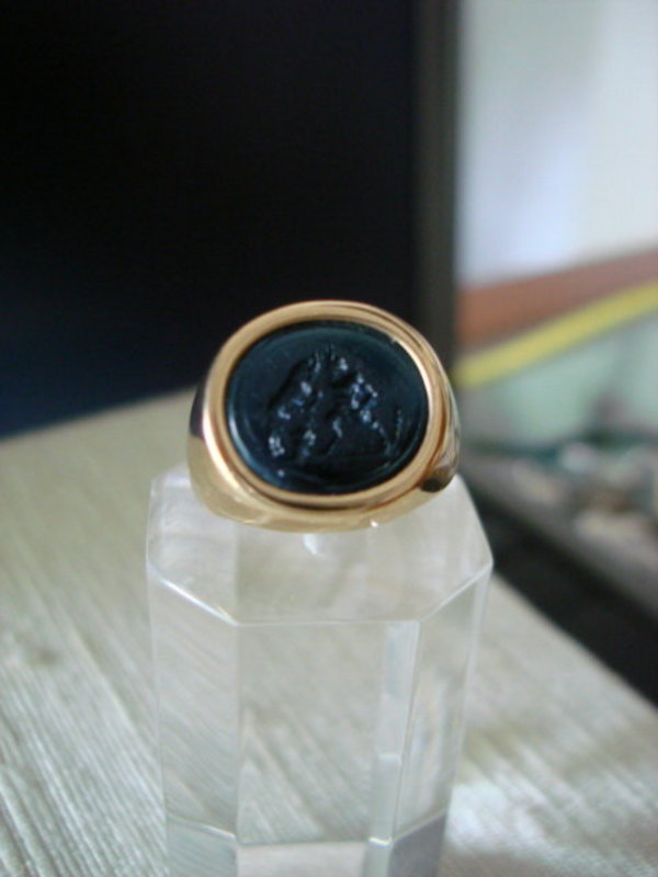 Neo-Classical Intaglio Ring depicting God Pan or Faun