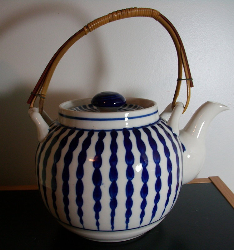 Vintage Napco Blue Teapot