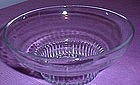 Clear Glass Floral Bowl