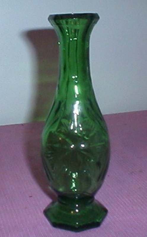 Emerald Glass bud vase