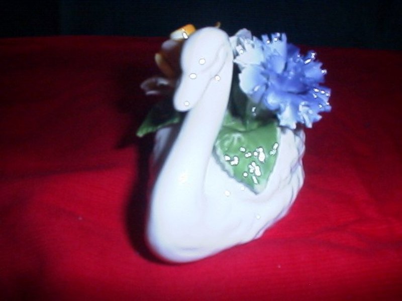 Radnor Bone China Floral Swan