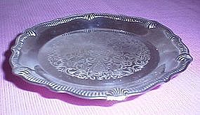 Silverplated footed candy dish