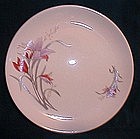 Made in China Purple and Orange Floral Plates