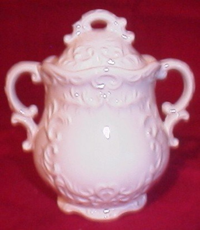 Napco White Provincial Sugar Bowl