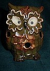 Enesco Pottery Owl Tea Light