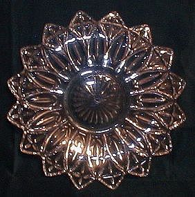 Federal Glass Petal Pattern Sandwich Plate