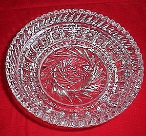 Pinwheel Pattern Glass Bowl