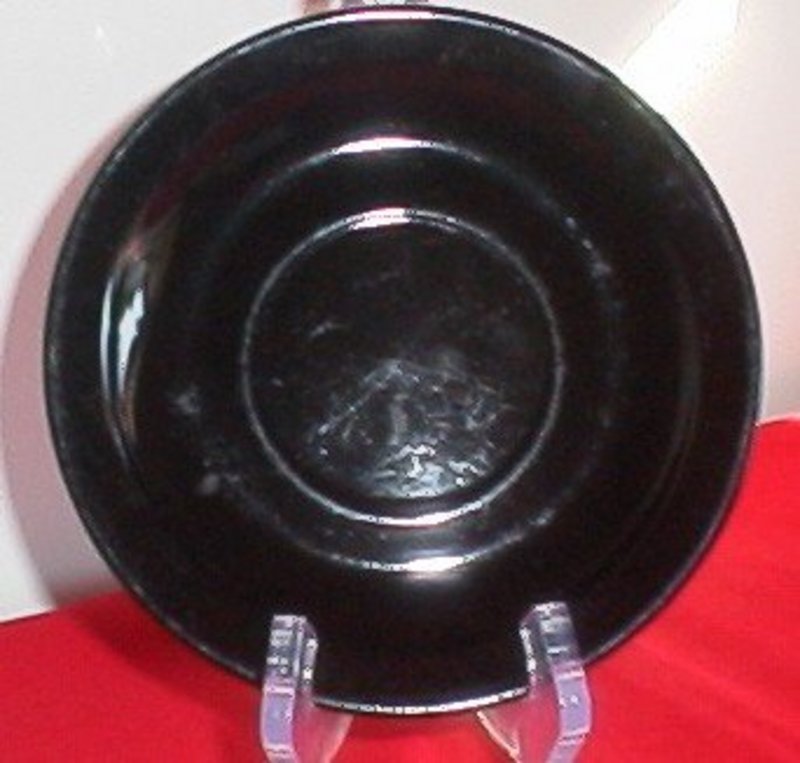 Black Ceramic Saucer
