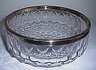 Crystal Bowl w/Silverplate Rim ASCI Germany