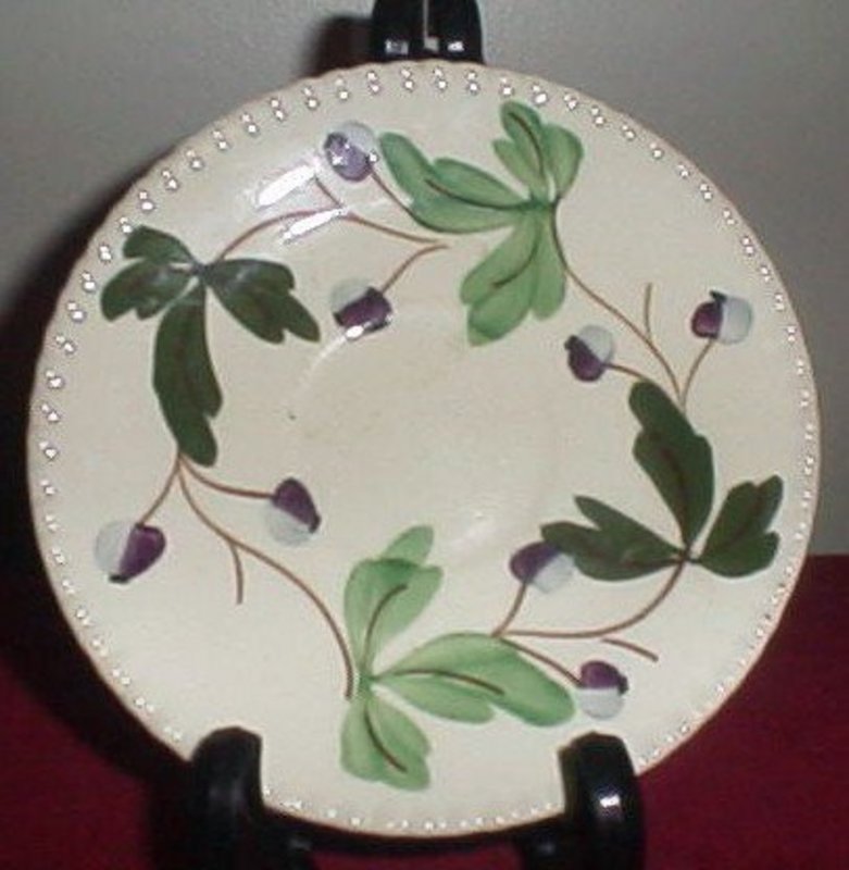 Blue Ridge  Mountain Ivy Pattern Saucer