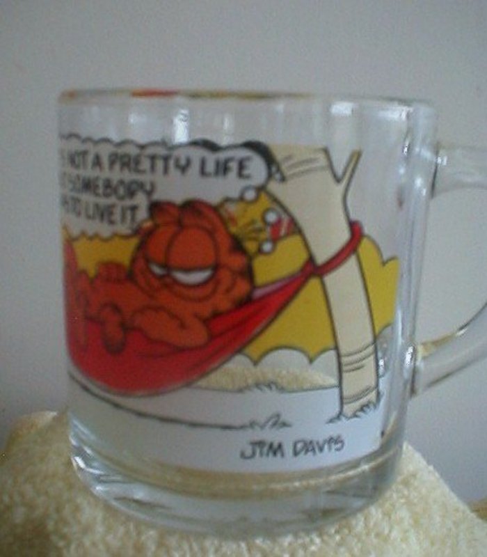 McDonald's Garfield Glass Mug