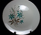 Royal USA Teal and Brown Floral with Wheat Dinnerware