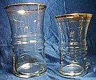 Libbey Gold Rim Glass Tumblers