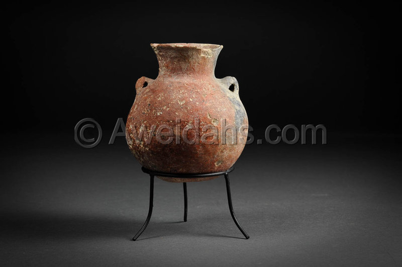 Ancient Canaanite Early Bronze Age pottery jar, 3000 BC