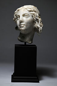 Ancient Roman marble head of Aphrodite, 1st-2nd Cent.