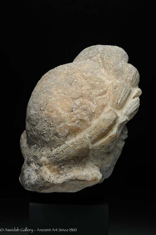 Roman Marble head of Satyr, 1st Century AD