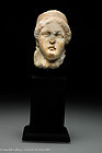 Roman marble head a woman, 100 AD