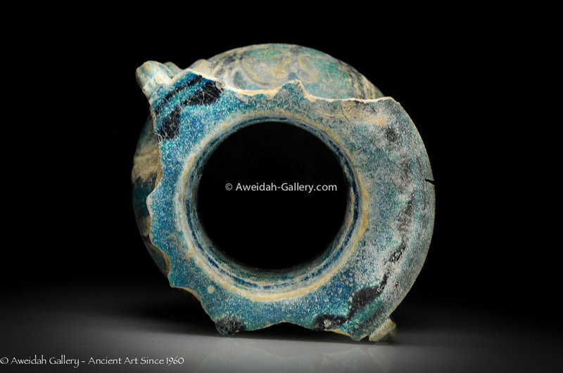 RARE - Egyptian Faience glazed jar, 100 AD