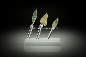 Ancient bronze arrowheads set, 1000 BC - 100 AD