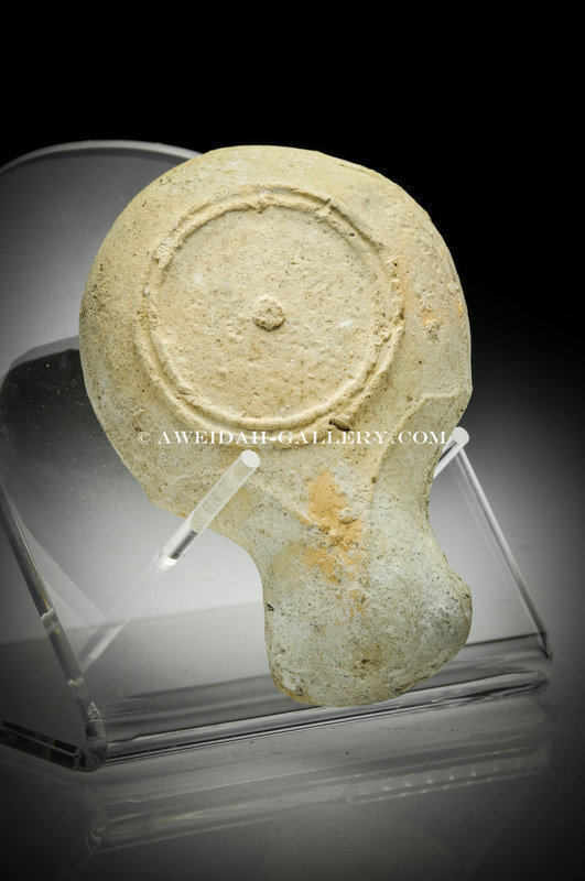 Roman Samaitan pottery oil lamp, 3rd Century AD