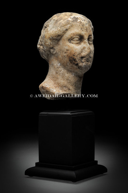 Ancient Roman marble head of Aphrodite, 1st-2nd Cent.