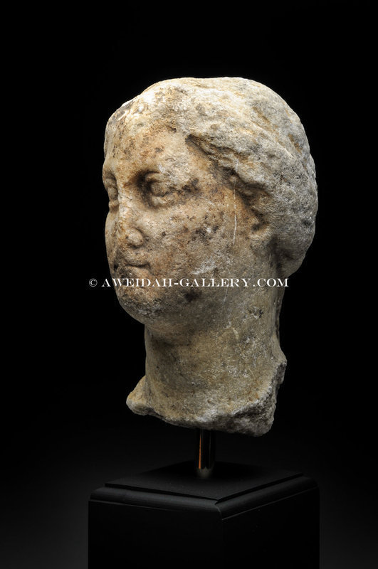 Ancient Roman marble head of Aphrodite, 1st-2nd Cent.