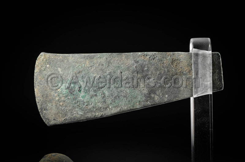 Canaanite Early Bronze Age flat axe-head and mace-head, 3500 B.C.
