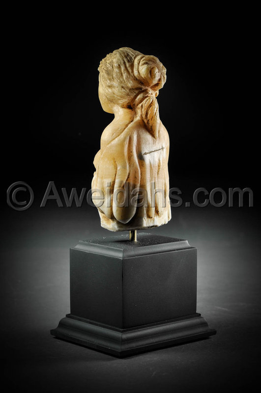 Roman alabaster figure of a standing female, 300 AD