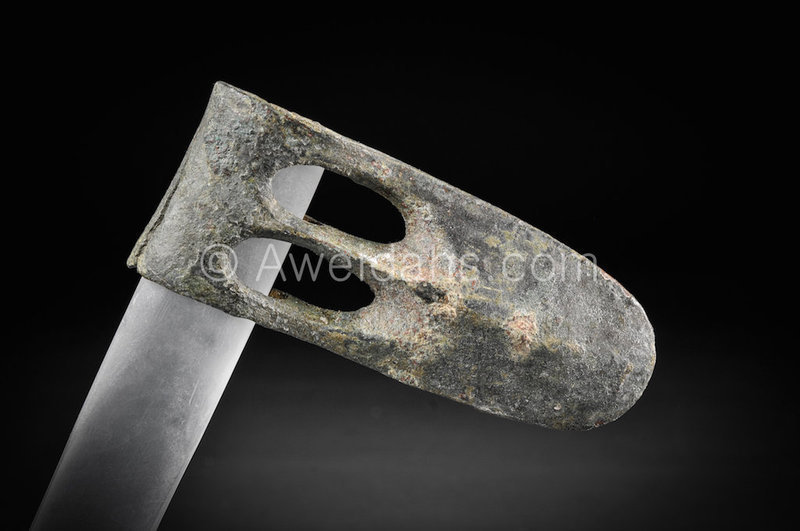 Canaanite bronze duck bill axe-head, Middle Bronze Age, 1750 B.C.