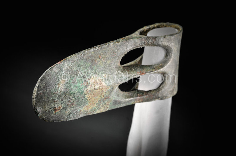 Canaanite bronze duck bill axe-head, Middle Bronze Age, 1750 B.C.