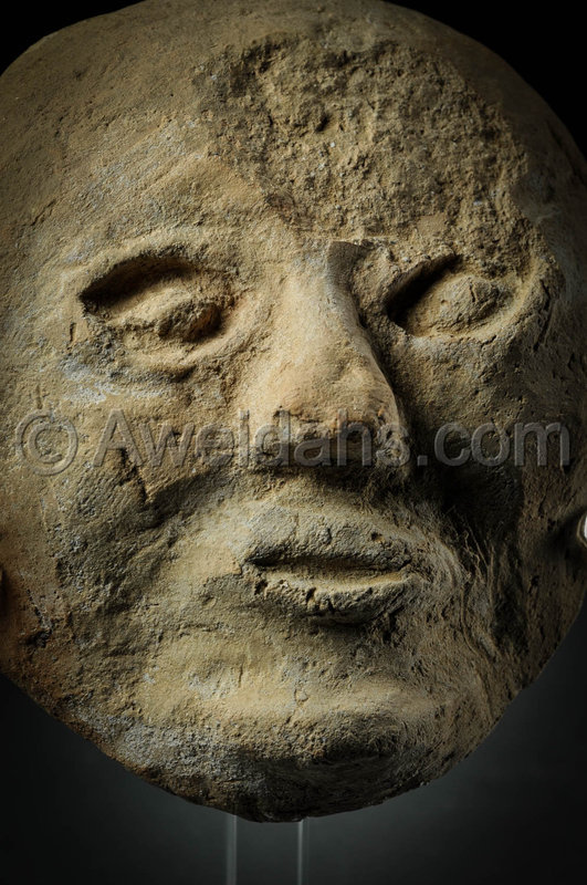 Roman pottery mask, 100 - 300 AD