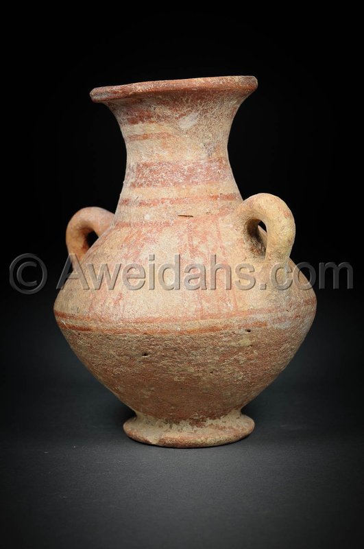 Canaanite biblical Late Bronze Age pottery wine amphora, 1550 BC