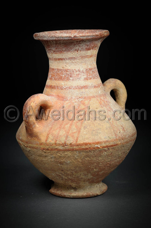 Canaanite biblical Late Bronze Age pottery wine amphora, 1550 BC