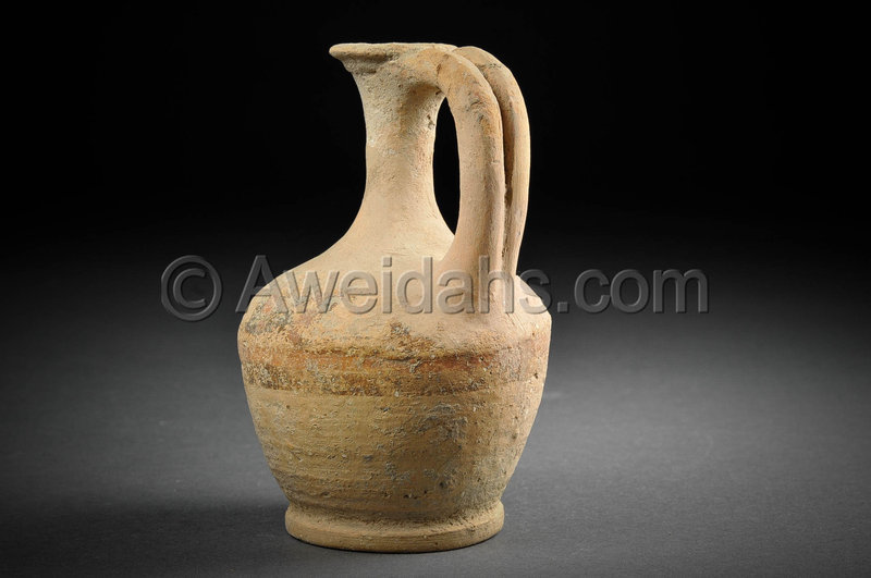 Biblical Middle Bronze Age pottery perfume jar, 1850 - 1550 BC