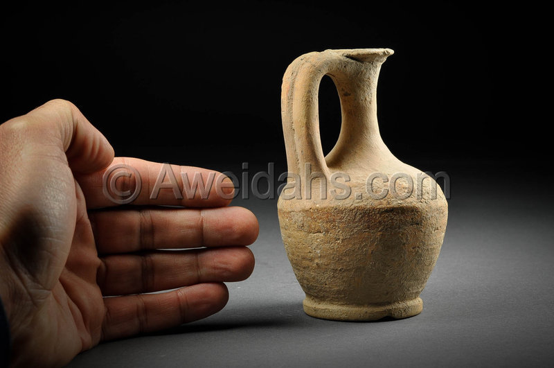 Biblical Middle Bronze Age pottery perfume jar, 1850 - 1550 BC