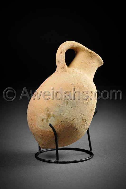 Biblical Iron Age pottery wine measuring juglet, 1000 BC